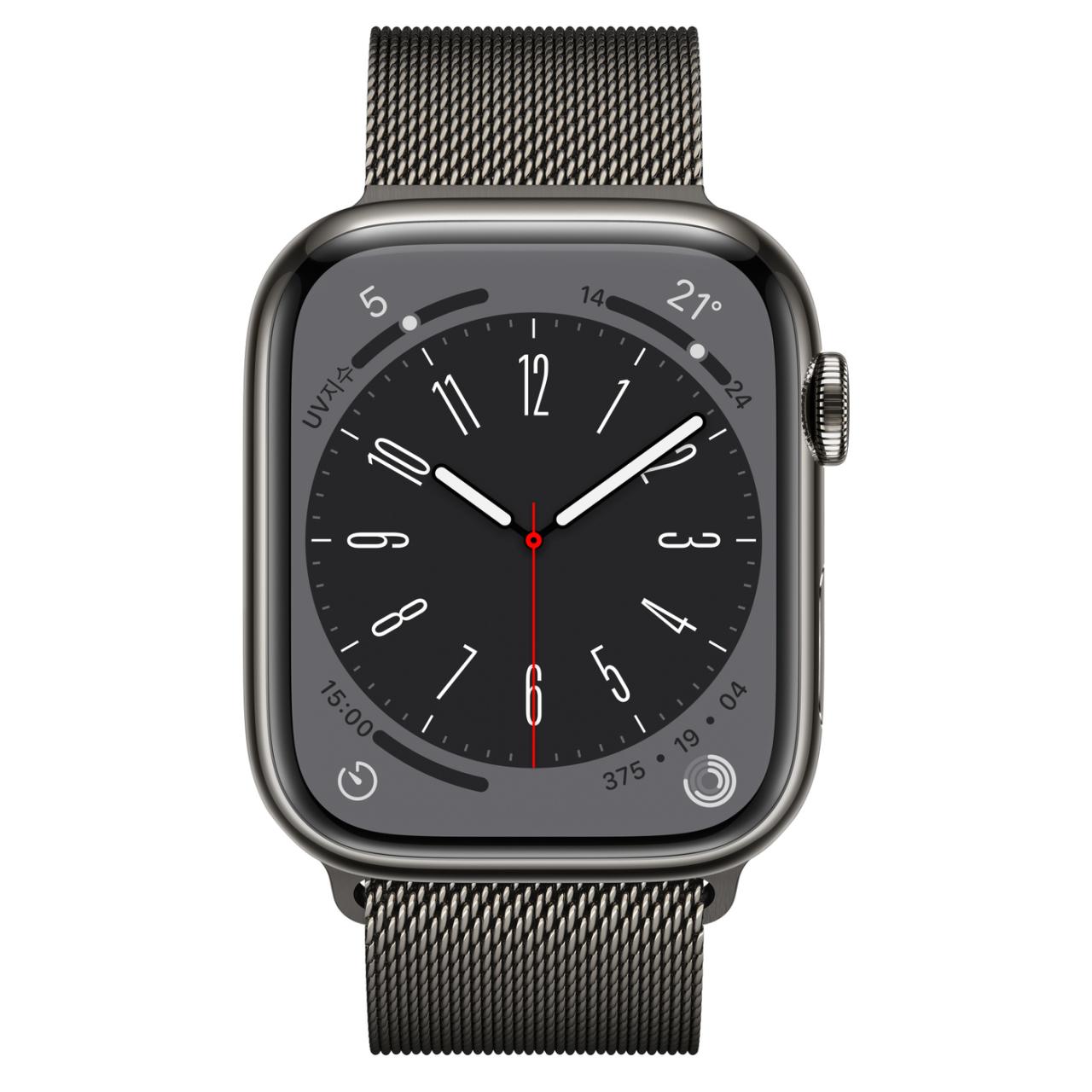 Apple Watch Series 8 Gps + Cellular, 45Mm 그래파이트 스테인리스 스틸 케이스, 그리고 그래파이트  밀레니즈 루프 - Apple (Kr)