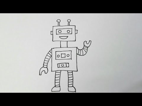 วาดรูป หุ่นยนต์ Robot อนาคต