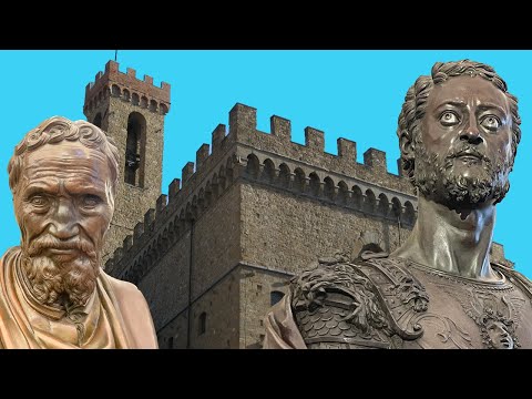 The Bargello Museum in Florence Italy, part 1 , The MIchaelangelo Room