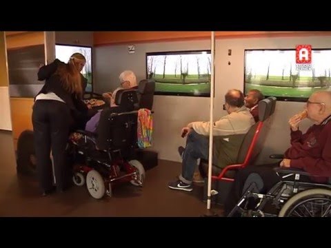 Bussimulator verpleeghuis Oudshoorn in Alphen aan den Rijn