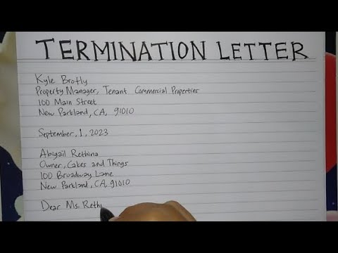 How To Write A Lease Termination Letter Step by Step | Writing Practices